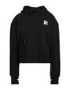 John Richmond Woman Sweatshirt Black Size Xl Cotton, Polyester, Elastane In Black