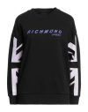 John Richmond Woman Sweatshirt Black Size L Cotton In Black