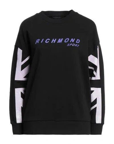 John Richmond Woman Sweatshirt Black Size L Cotton