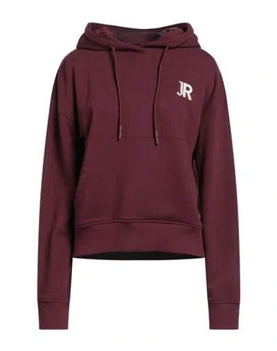 John Richmond Woman Sweatshirt Burgundy Size Xl Cotton, Polyester In Red