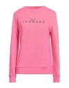 John Richmond Woman Sweatshirt Fuchsia Size Xl Cotton In Pink