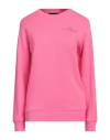 John Richmond Woman Sweatshirt Fuchsia Size Xl Cotton In Pink