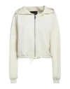 John Richmond Woman Sweatshirt Ivory Size Xl Cotton, Polyester In White