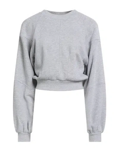 John Richmond Woman Sweatshirt Light Grey Size L Cotton In Gray