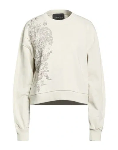 John Richmond Woman Sweatshirt Light Grey Size L Cotton In Neutral