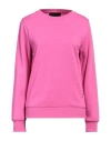 John Richmond Woman Sweatshirt Magenta Size Xl Cotton, Polyester