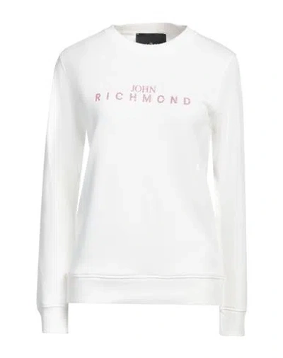 John Richmond Woman Sweatshirt White Size Xl Cotton