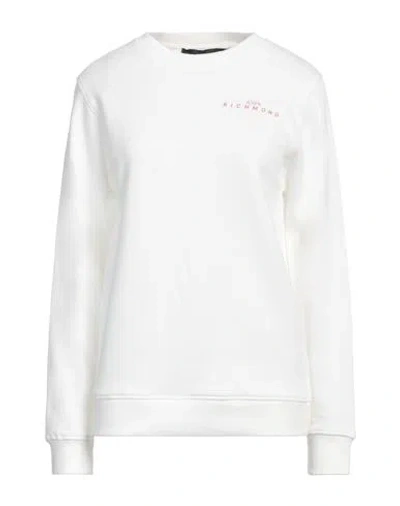 John Richmond Woman Sweatshirt White Size Xl Cotton