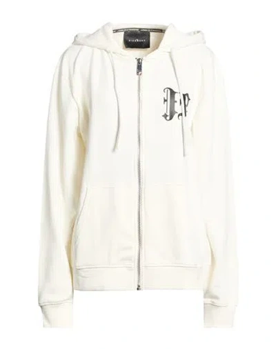 John Richmond Woman Sweatshirt White Size Xl Cotton, Polyester