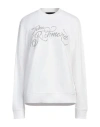 John Richmond Woman Sweatshirt White Size Xl Cotton, Polyester