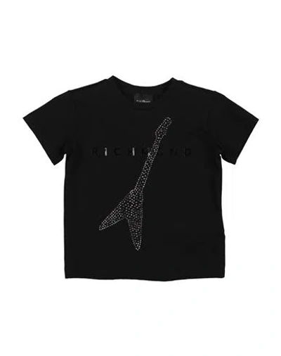 John Richmond Babies'  Woman T-shirt Black Size 8 Cotton