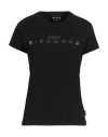 John Richmond Woman T-shirt Black Size Xl Cotton, Elastane