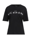 John Richmond Woman T-shirt Black Size M Cotton In Black