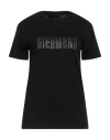 John Richmond Woman T-shirt Black Size Xl Cotton In Black