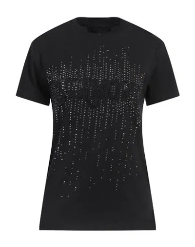 John Richmond Woman T-shirt Black Size M Cotton In Black