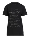 John Richmond Woman T-shirt Black Size S Cotton In Black