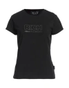 John Richmond Woman T-shirt Black Size Xl Cotton, Elastane In Black