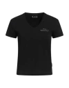 John Richmond Woman T-shirt Black Size Xl Cotton, Elastane In Black