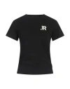 John Richmond Woman T-shirt Black Size Xl Cotton, Elastane In Black