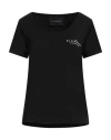 John Richmond Woman T-shirt Black Size L Cotton, Elastane