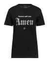 John Richmond Woman T-shirt Black Size M Cotton