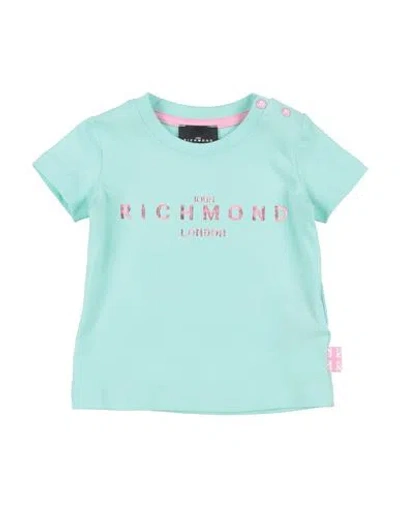 John Richmond Woman T-shirt Light Green Size 18 Cotton, Lycra In Green