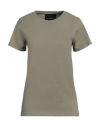 John Richmond Woman T-shirt Military Green Size Xl Cotton, Polyester