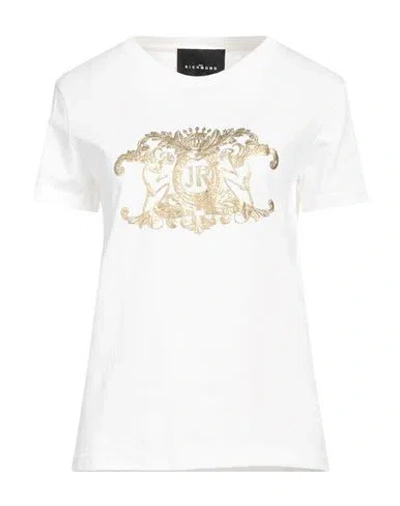 John Richmond Woman T-shirt Off White Size L Cotton