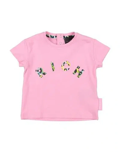 John Richmond Woman T-shirt Pink Size 18 Cotton, Lycra In Pink