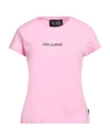 John Richmond Woman T-shirt Pink Size Xl Cotton, Elastane In Pink
