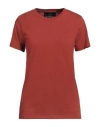 John Richmond Woman T-shirt Tan Size L Cotton, Polyester In Brown