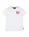John Richmond Toddler Girl T-shirt White Size 5 Cotton, Lycra In White
