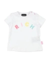 John Richmond Woman T-shirt White Size 18 Cotton, Lycra