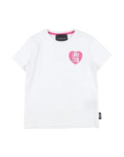 John Richmond Toddler Girl T-shirt White Size 5 Cotton, Lycra In White