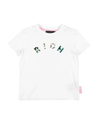 John Richmond Babies'  Toddler Girl T-shirt White Size 6 Cotton, Lycra