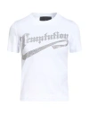 John Richmond Woman T-shirt White Size L Cotton