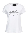 John Richmond Woman T-shirt White Size Xl Cotton, Elastane In White