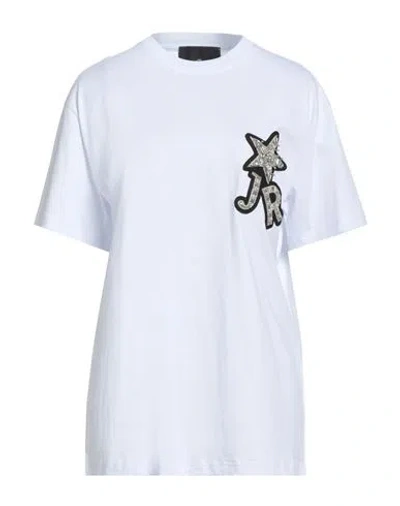 John Richmond Woman T-shirt White Size M Cotton