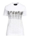 John Richmond Woman T-shirt White Size Xl Cotton In White