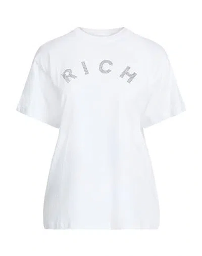 John Richmond Woman T-shirt White Size Xl Cotton