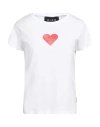 John Richmond Woman T-shirt White Size Xl Cotton, Elastane In White