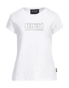 John Richmond Woman T-shirt White Size Xl Cotton, Elastane