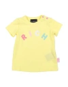 John Richmond Woman T-shirt Yellow Size 18 Cotton, Lycra In Yellow