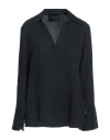 John Richmond Woman Top Black Size 12 Viscose