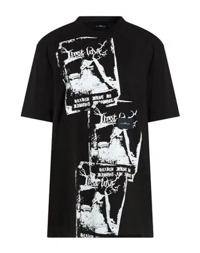 John Richmond Woman T-shirt Black Size Xl Cotton