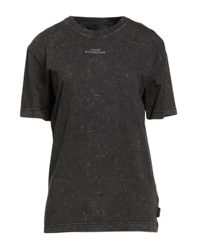 John Richmond Woman T-shirt Charcoal Size Xs Cotton In Multi