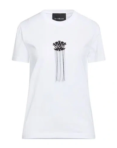 John Richmond Woman T-shirt White Size Xl Cotton