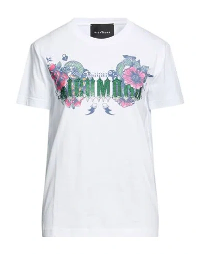 John Richmond Woman T-shirt White Size Xl Cotton