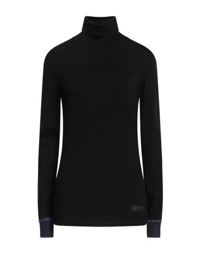 John Richmond Woman Turtleneck Black Size Xl Viscose, Polyester
