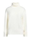 John Richmond Woman Turtleneck Ivory Size Xl Acrylic, Polyester, Elastane In White
